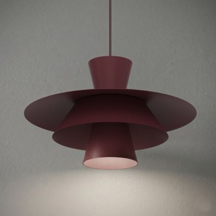 Lampadario su cavo PLATO 1xE27/15W/230V bordeaux