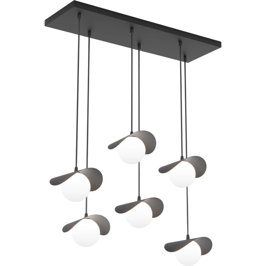 Lampadario su cavo RITUAL 6xG9/8W/230V nero