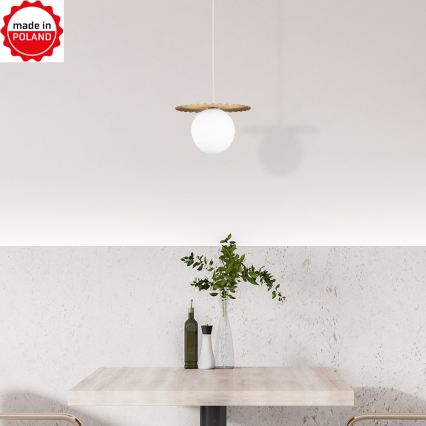 Lampadario su cavo SUNPLISS 1xG9/10W/230V Ø 20 cm oro/crema