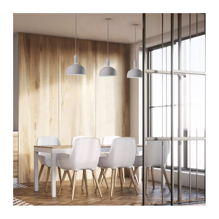 Lampadario su corda 1xE14/60W/230V bianco