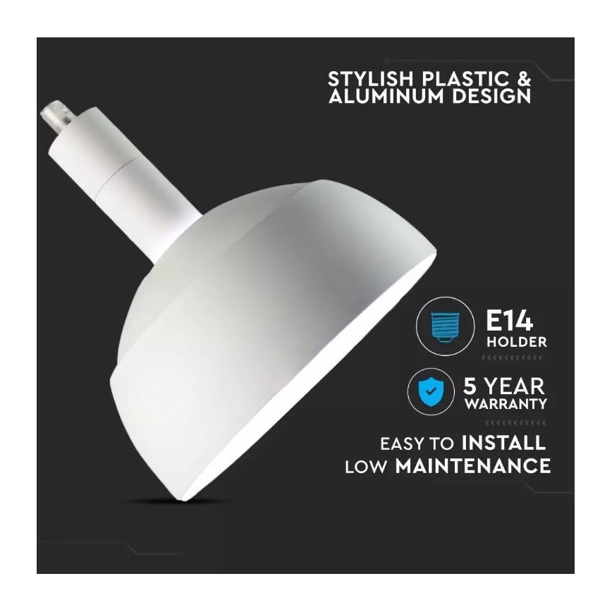 Lampadario su corda 1xE14/60W/230V bianco