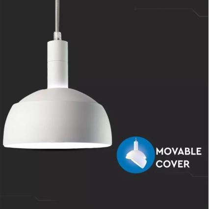 Lampadario su corda 1xE14/60W/230V bianco