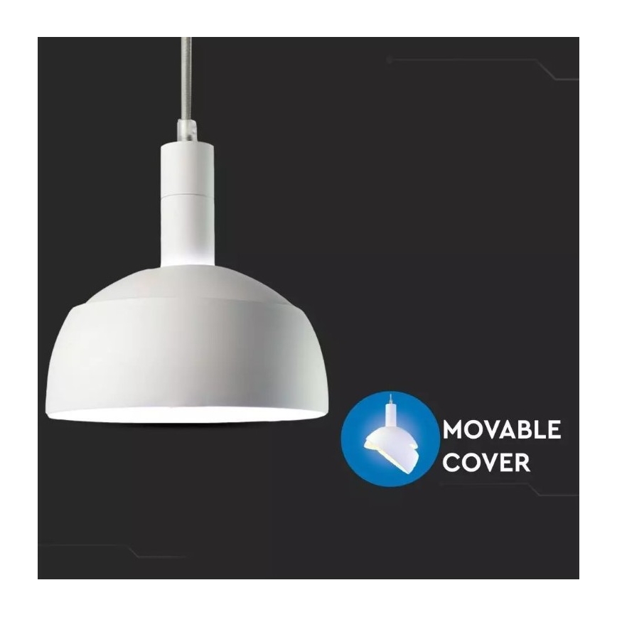 Lampadario su corda 1xE14/60W/230V bianco