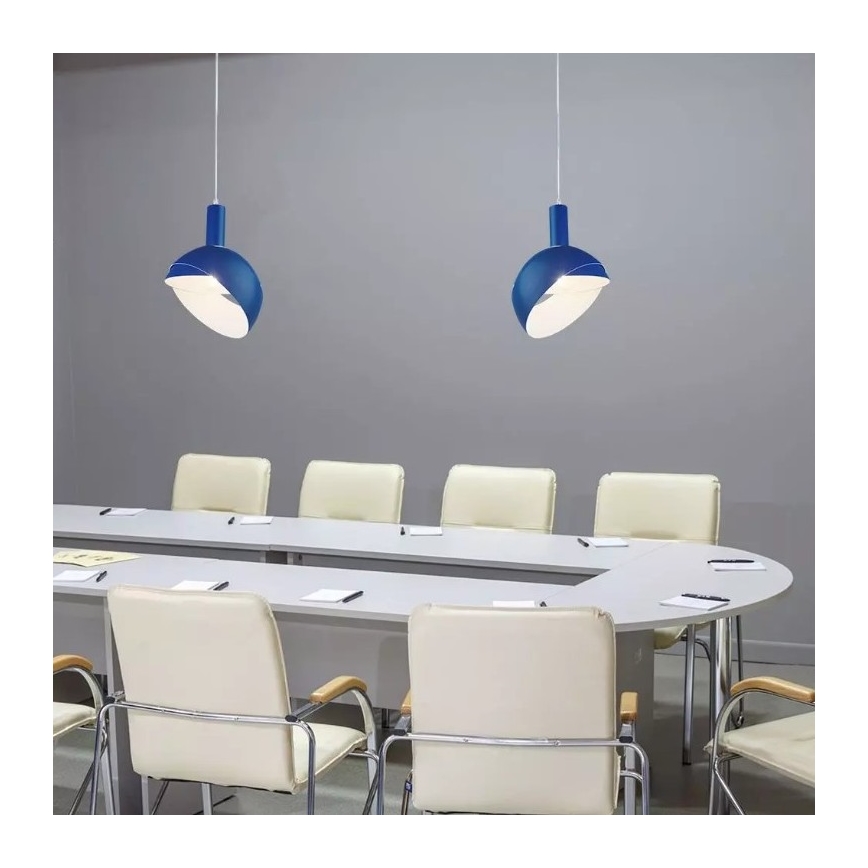 Lampadario su corda 1xE14/60W/230V blu