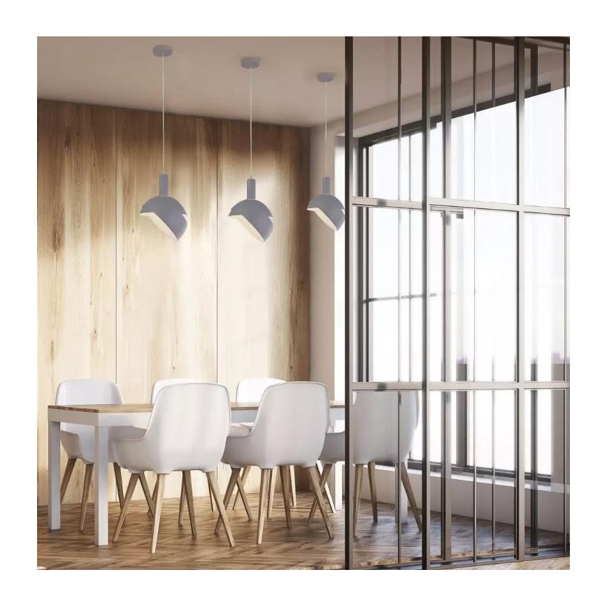 Lampadario su corda 1xE14/60W/230V grigio