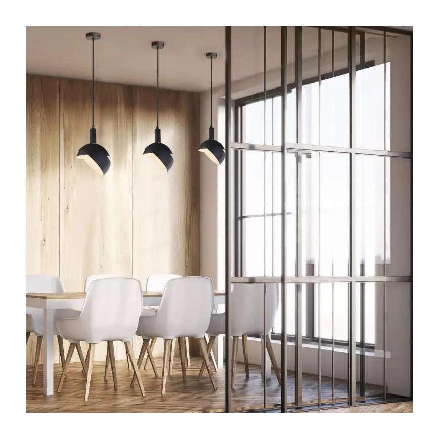 Lampadario su corda 1xE14/60W/230V nero