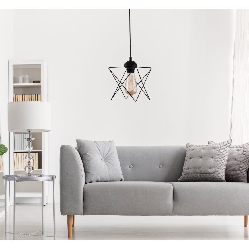 Lampadario su corda  1xE27/60W/230V