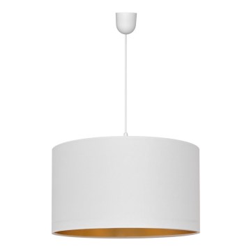 Lampadario su corda ALBA 1xE27/15W/230V d. 45 cm bianco/oro