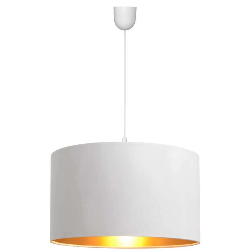 Lampadario su corda ALBA 1xE27/15W/230V d. 45 cm bianco/oro