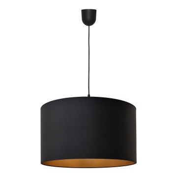 Lampadario su corda ALBA 1xE27/15W/230V d. 45 cm nero/oro