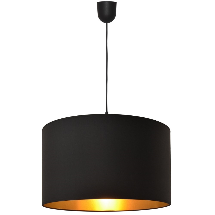 Lampadario su corda ALBA 1xE27/15W/230V d. 45 cm nero/oro