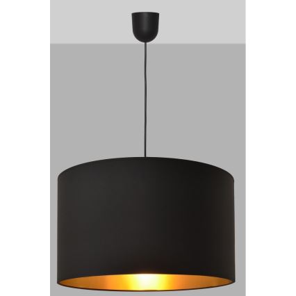 Lampadario su corda ALBA 1xE27/15W/230V d. 45 cm nero/oro