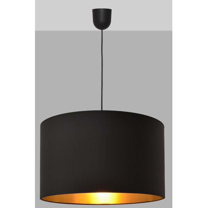 Lampadario su corda ALBA 1xE27/15W/230V d. 45 cm nero/oro