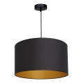 Lampadario su corda ARDEN 1xE27/60W/230V d. 40 cm nero/oro