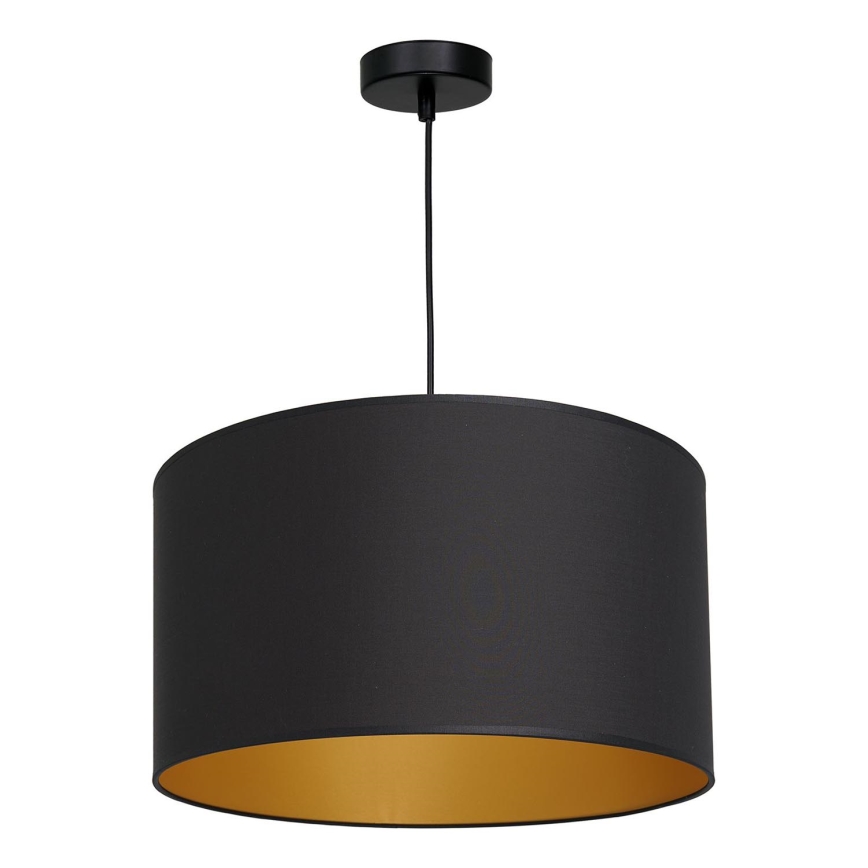 Lampadario su corda ARDEN 1xE27/60W/230V d. 40 cm nero/oro