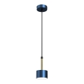 Lampadario su corda ARENA 1xGX53/11W/230V blu/dorato