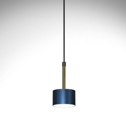 Lampadario su corda ARENA 1xGX53/11W/230V blu/dorato