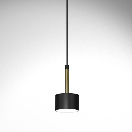 Lampadario su corda ARENA 1xGX53/11W/230V nero/oro