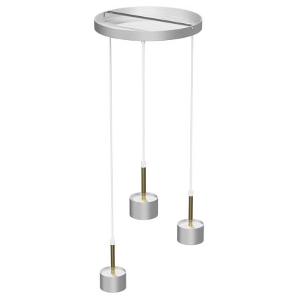 Lampadario su corda ARENA 3xGX53/11W/230V bianco/oro