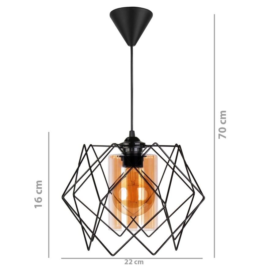Lampadario su corda AYD 1xE27/60W/230V