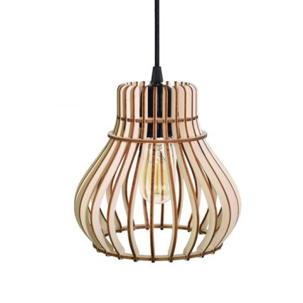 Lampadario su corda BARREL 1xE27/24W/230V diametro 20 cm