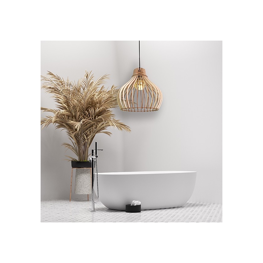 Lampadario su corda BARREL 1xE27/24W/230V diametro 38 cm