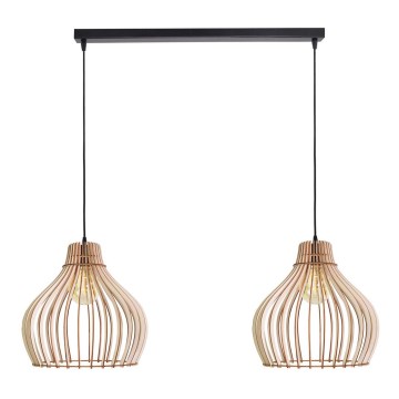 Lampadario su corda BARREL 2xE27/24W/230V