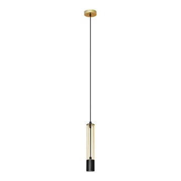 Lampadario su corda BARS 1xGU10/20W/230V dorato/nero