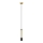 Lampadario su corda BARS 1xGU10/20W/230V dorato/nero