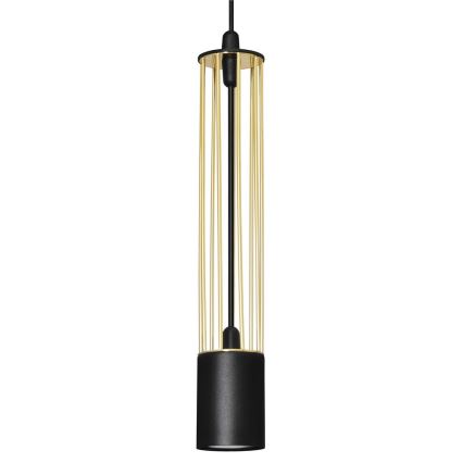 Lampadario su corda BARS 1xGU10/20W/230V dorato/nero