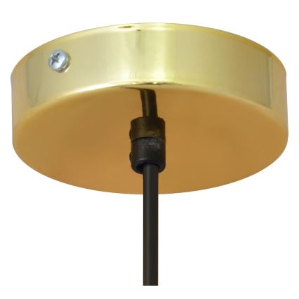 Lampadario su corda BARS 1xGU10/20W/230V dorato/nero