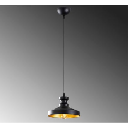 Lampadario su corda BERCESTE 1xE27/40W/230V nero