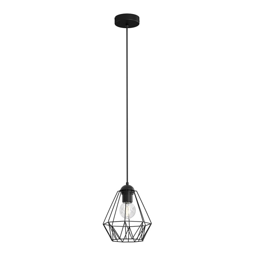Lampadario su corda BERGEN 1xE27/60W/230V nero