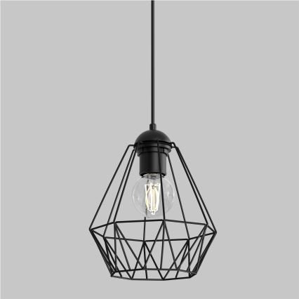 Lampadario su corda BERGEN 1xE27/60W/230V nero