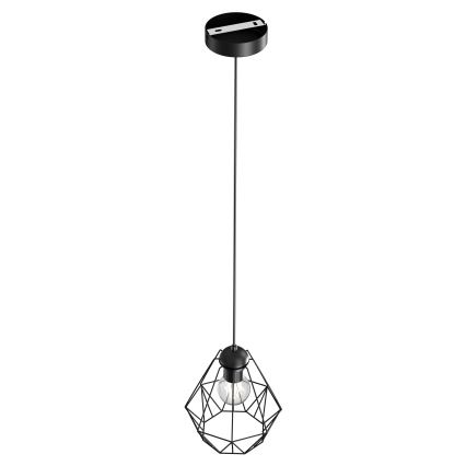 Lampadario su corda BERGEN 1xE27/60W/230V nero
