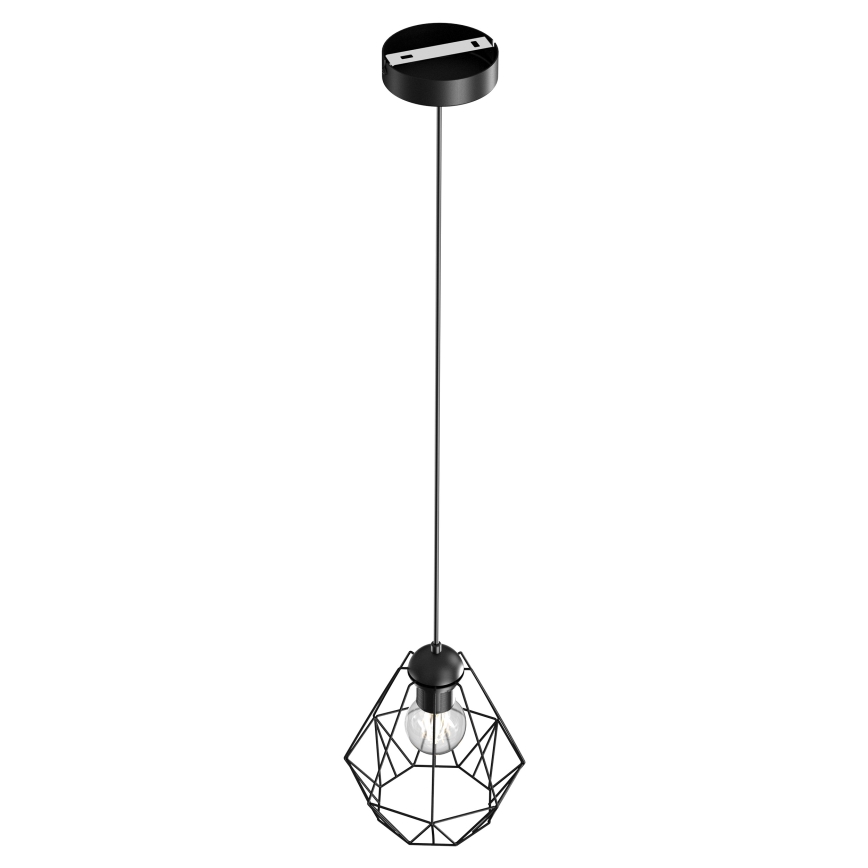 Lampadario su corda BERGEN 1xE27/60W/230V nero