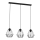 Lampadario su corda BERGEN 3xE27/60W/230V nero