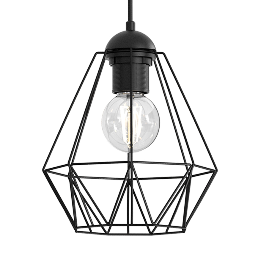 Lampadario su corda BERGEN 5xE27/60W/230V nero
