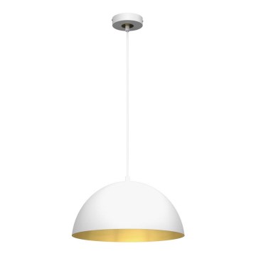 Lampadario su corda BETA 1xE27/60W/230V d. 35 cm bianco