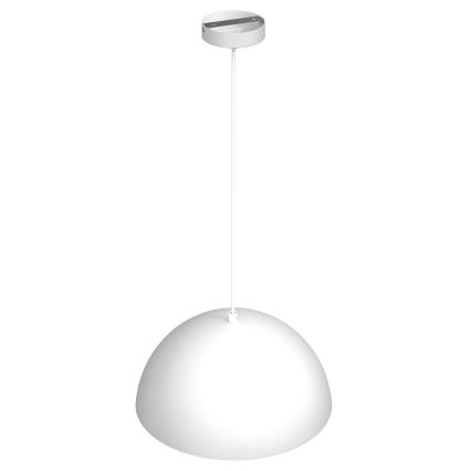 Lampadario su corda BETA 1xE27/60W/230V d. 35 cm bianco