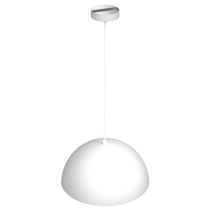 Lampadario su corda BETA 1xE27/60W/230V d. 35 cm bianco