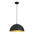 Lampadario su corda BETA 1xE27/60W/230V d. 35 cm nero