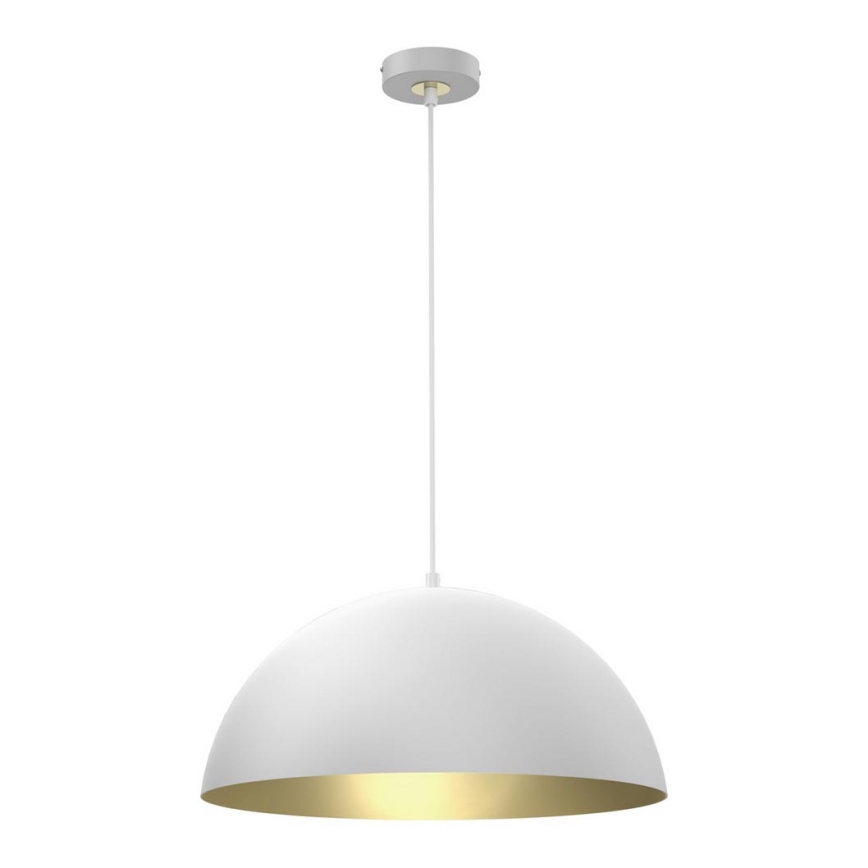 Lampadario su corda BETA 1xE27/60W/230V d. 45 cm bianco