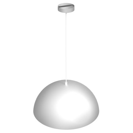 Lampadario su corda BETA 1xE27/60W/230V d. 45 cm bianco