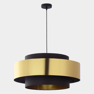 Lampadario su corda CALISTO 1xE27/25W/230V oro/nero