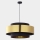 Lampadario su corda CALISTO 1xE27/25W/230V oro/nero