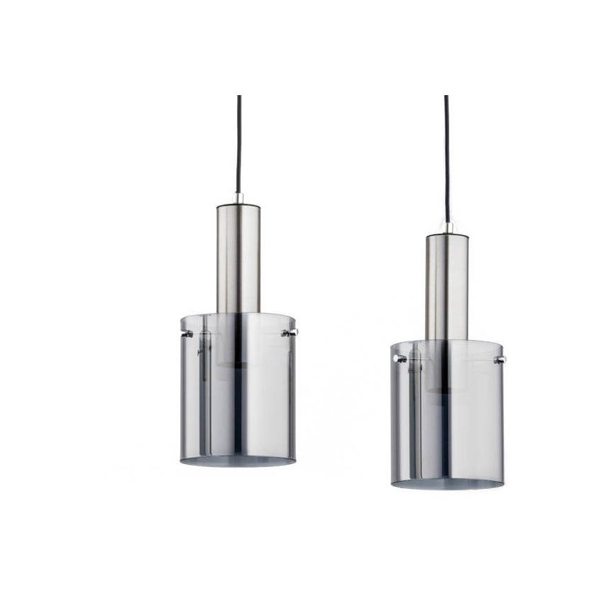 Lampadario su corda CELIA 3xE27/60W/230V cromo luminoso