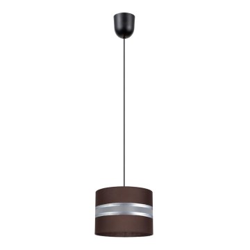 Lampadario su corda  CORAL 1xE27/60W/230V d. 20 cm marrone