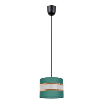 Lampadario su corda  CORAL 1xE27/60W/230V d. 20 cm verde