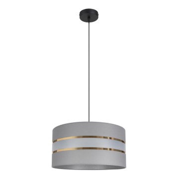 Lampadario su corda   CORAL 1xE27/60W/230V d. 40 cm grigio